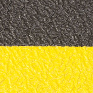 Black Pebbled with Yellow Edge