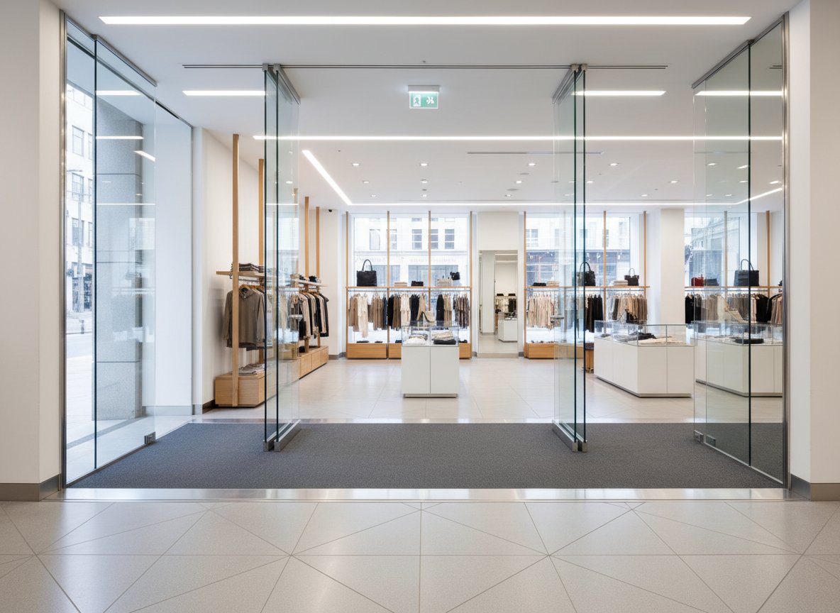 Commercial flooring in a retail environment